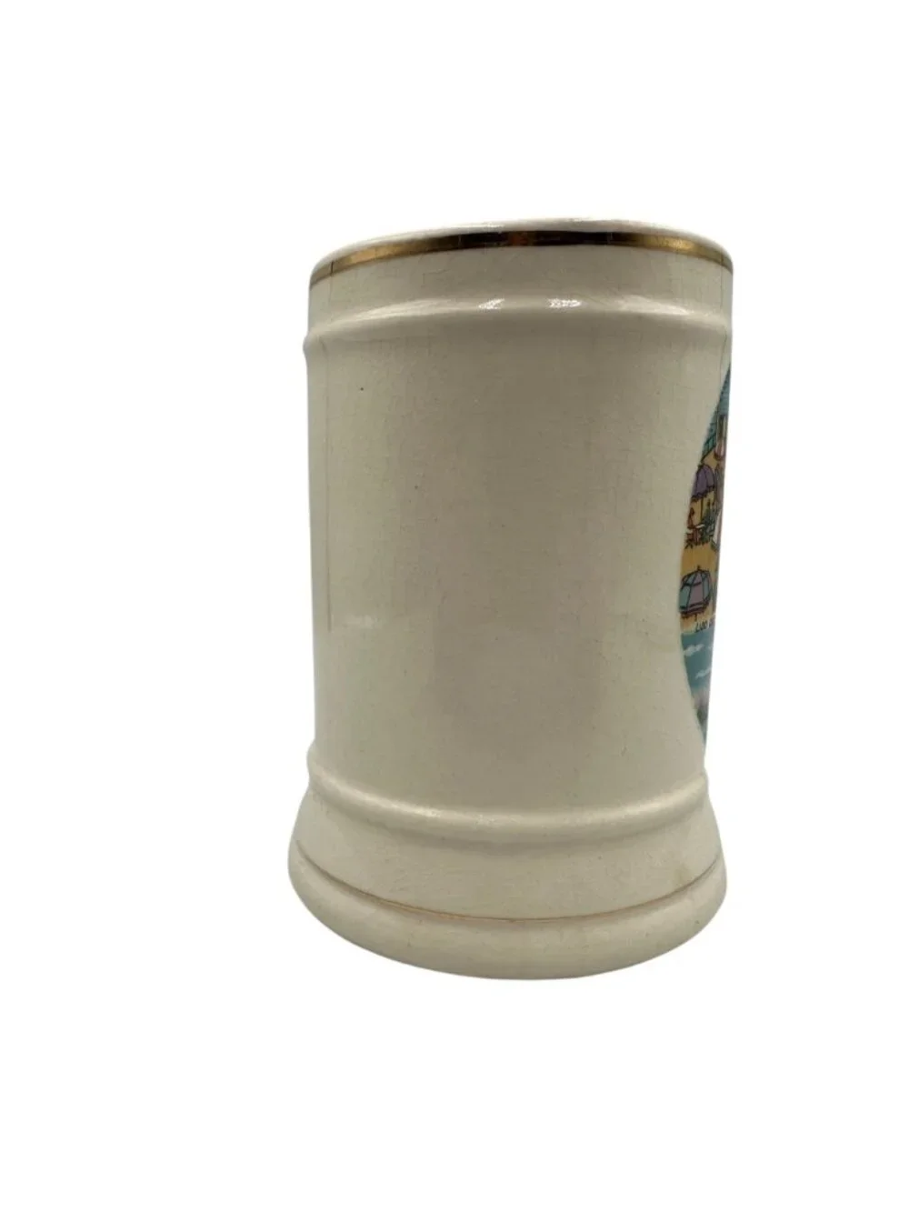 Vintage S.S. Admiral St. Louis MO Souvenir Ceramic Stein Mug Gold Trim Japan